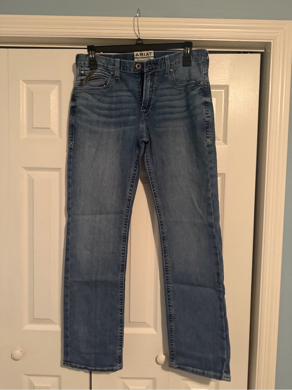 Ariat M7 Slim Fit Straight Leg Men’s Jeans 35x34 Medium Wash